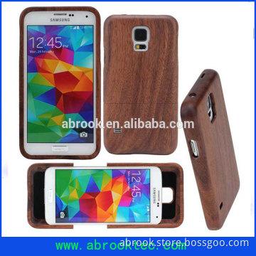 High quality bamboo cell phone case for samsung s5 i9600
